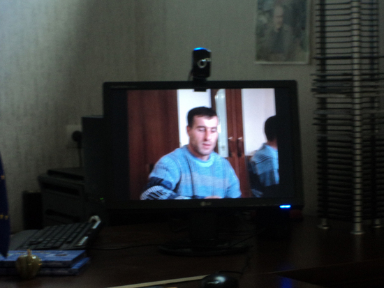 Кадр из фильма. Бывший военопленный Агиль Ахмедов.