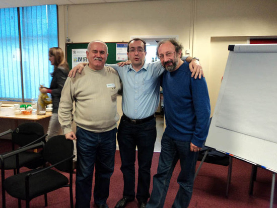  Я с Фамилем и Марком - людьми, которых я очень уважаю....