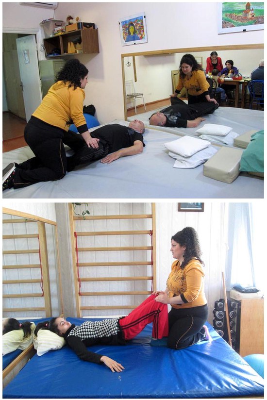 Марина делает упражение по растягиваю мышцей нижних конечностей. Марина делает упражение по растягиваю мышцей нижних конечностей.