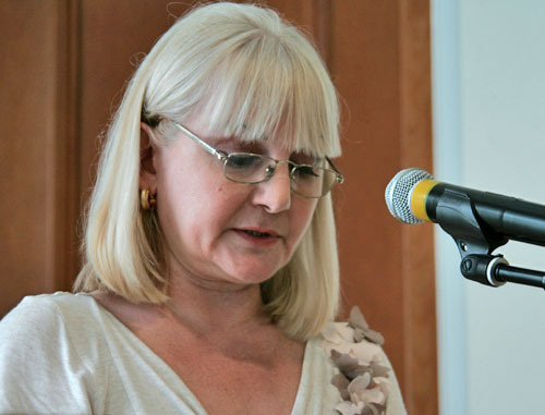 Марьям Яндиева во время "круглого стола" на тему "Ингуши в годы Великой Отечественной войны 1941-1945 гг. Люди и судьбы" . Москва, 26 июня 2012 г. Фото Татьяны Гантимуровой для "Кавказского узла" Марьям Яндиева во время "круглого стола" на тему "Ингуши в годы Великой Отечественной войны 1941-1945 гг. Люди и судьбы" . Москва, 26 июня 2012 г. Фото Татьяны Гантимуровой для "Кавказского узла"