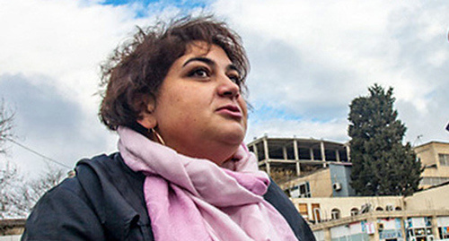 Хадиджа Исмаилова. Баку, 20 февраля 2014 г. Фото Азиза Каримова для "Кавказского узла"
