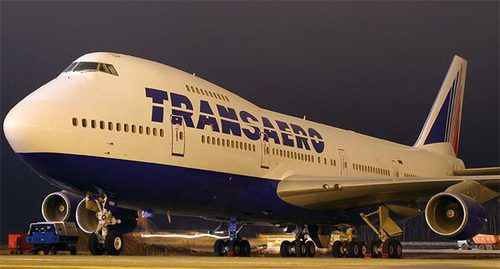 Самолёт авиакомпания "Трансаэро". Фото: http://www.polet-bilet.ru/news/airline-quot-transaero-quot-first-performed-on-a-flight-to-rimini-747/ Самолёт авиакомпания "Трансаэро". Фото: http://www.polet-bilet.ru/news/airline-quot-transaero-quot-first-performed-on-a-flight-to-rimini-747/