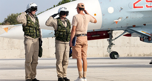 Подготовка самолетов российской авиагруппы в Сирии к вылетам. Фото: http://syria.mil.ru/photo/gallery.htm?id=25737@cmsPhotoGallery 
