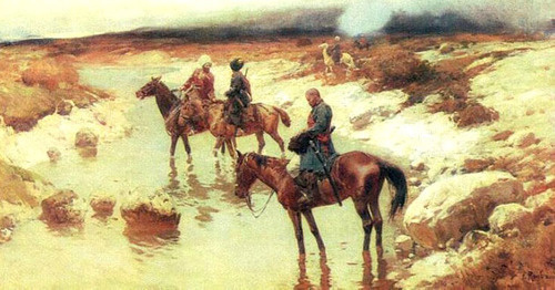 Горцы. (1885-1895). Рубо Франц Алексеевич (1856- 1928). Фото https://ru.wikipedia.org/ Горцы. (1885-1895). Рубо Франц Алексеевич (1856- 1928). Фото https://ru.wikipedia.org/