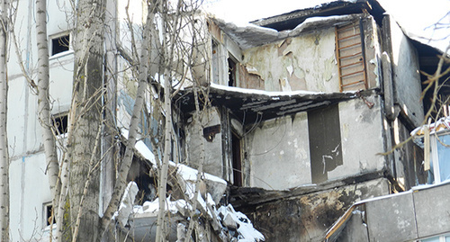 Разрушенный взрывом дом в Волгограде. 14 января 2016 г. Фото Татьяны Филимоновой для "Кавказского узла" Разрушенный взрывом дом в Волгограде. 14 января 2016 г. Фото Татьяны Филимоновой для "Кавказского узла"
