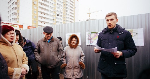 Жители микрорайона «Восточно-Кругликовский» в Краснодаре на пикете. 4 февраля 2017 года. Фото лидера инициативной группы жителей ЖК "Восточно-Кругликовский" Алексея Волощука для "Кавказского узла" Жители микрорайона «Восточно-Кругликовский» в Краснодаре на пикете. 4 февраля 2017 года. Фото лидера инициативной группы жителей ЖК "Восточно-Кругликовский" Алексея Волощука для "Кавказского узла"