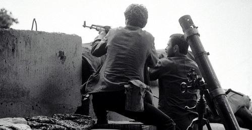 Грузино-абхазский конфликт 10 сентября 1992 г. Фото © Sputnik. Цагарели
