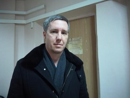 Адвокат Юрия Гольдера Сергей Куницкий в здании Волгоградского областного суда. 11 января 2018 года. Фото Татьяны Филимоновой для "Кавказского узла".