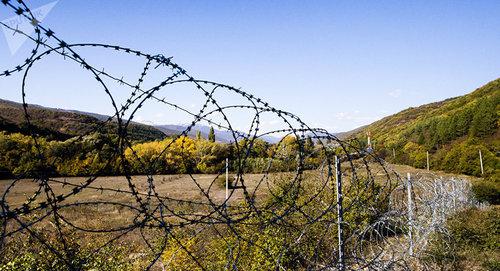 Граница с Южной Осетией  Грузии. Фото Sputnik / Наталья Айриян
 https://sputnik-ossetia.ru/South_Ossetia/20180505/6325992.html