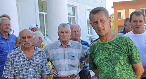 Пикет участников акции в Гуково. Август 2018 г. Фото Вячеслава Прудникова для "Кавказского узла" Пикет участников акции в Гуково. Август 2018 г. Фото Вячеслава Прудникова для "Кавказского узла"