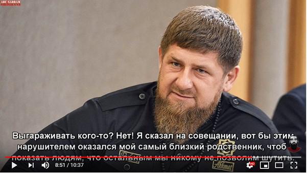 Скриншот со страницы Тумсо Абдурахманова на YouTube с видео от 8 декабря.