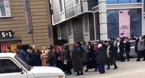 Давка в Дербенте. 1 февраля 2019 г. Кадр видео https://www.instagram.com/p/BtVzjUkHNET/