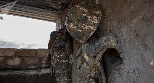 Обмундирование солдата армянской армии Фото Sputnik / Aram Nersesyan
https://ru.armeniasputnik.am/incidents/20190212/17229077/v-novogodnyuyu-noch-byli-raneny-neskolko-armyanskih-voennosluzhashchih---sk.html