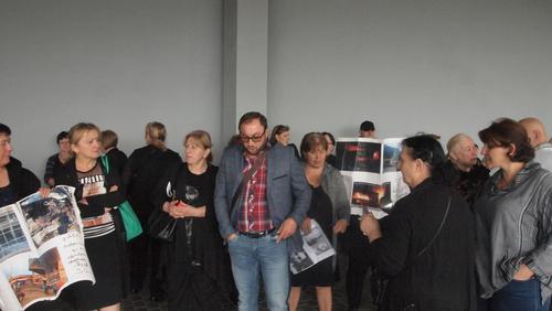 Акция протеста торговцев сгоревшего "Детского мира" в Тбилиси 28 сентября 2018 года. Фото: Беслана Кмузова для "Кавказского узла". Акция протеста торговцев сгоревшего "Детского мира" в Тбилиси 28 сентября 2018 года. Фото: Беслана Кмузова для "Кавказского узла".