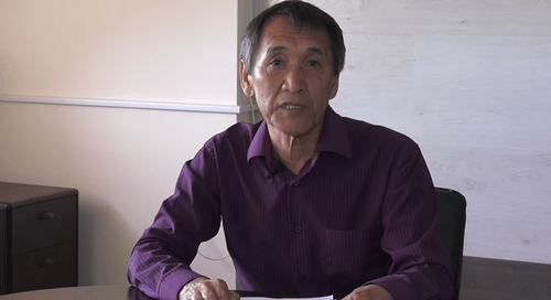  Валерий Бадмаев. Кадр видеообращения, опубликованного на YouTube https://www.youtube.com/watch?v=zkTXM5kuFtY
