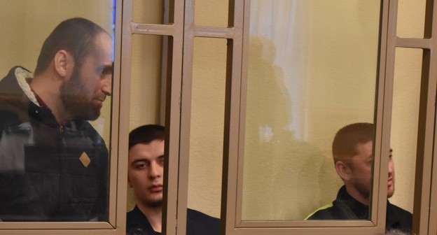Самир Ибрагимов, Хидирнаби Казуев и Габибула Халдузов (слева направо) в зале суда. Фото Константина Волгина для "Кавказского узла" Самир Ибрагимов, Хидирнаби Казуев и Габибула Халдузов (слева направо) в зале суда. Фото Константина Волгина для "Кавказского узла"
