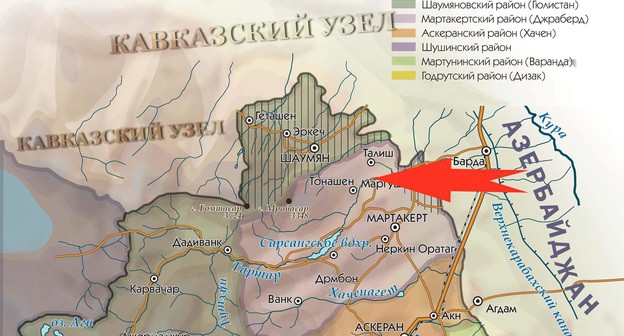 Расположение села Мадагиз (Матагис) в Нагорном Карабахе. https://www.kavkaz-uzel.eu/articles/354792/ Расположение села Мадагиз (Матагис) в Нагорном Карабахе. https://www.kavkaz-uzel.eu/articles/354792/
