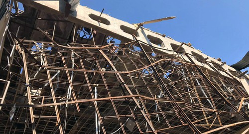 Последствия обстрела Шуши. Фото сделано 20 октября 2020 года. Фото Алвард Григорян для "Кавказского узла" Последствия обстрела Шуши. Фото сделано 20 октября 2020 года. Фото Алвард Григорян для "Кавказского узла"