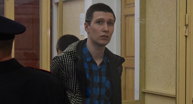 Владислав Мордасов в суде, октябрь 2019 года. Фото Константина Волгина для "Кавказского узла"
Владислав Мордасов в суде, октябрь 2019 года. Фото Константина Волгина для "Кавказского узла"
