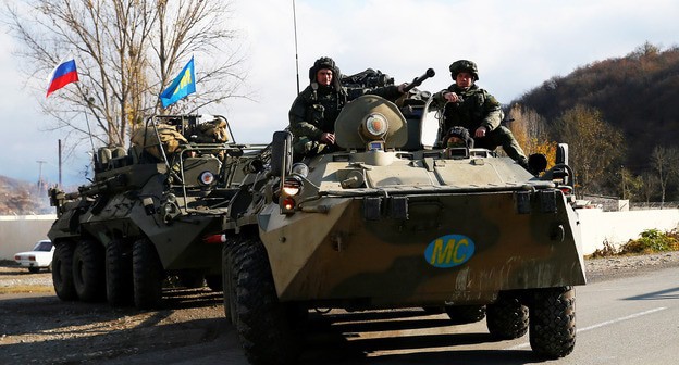 Российские миротворцы в Нагорном Карабахе. 14 ноября 2020 г. Фото: REUTERS/Stringer Российские миротворцы в Нагорном Карабахе. 14 ноября 2020 г. Фото: REUTERS/Stringer