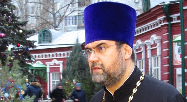 Настоятель Казанского кафедрального собора, протоиерей Алексей Кузнецов. Фото Вячеслава Ященко для "Кавказского узла".