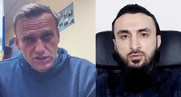 Алексей Навальный и Тумсо Абдурахманов. Коллаж "Кавказского узла" Фото: скриншот видео "
Sasha Sotnik" https://www.youtube.com/watch?v=pKyMyGdUYjY, Courtesy of Instagram @NAVALNY/Social Media via REUTERS