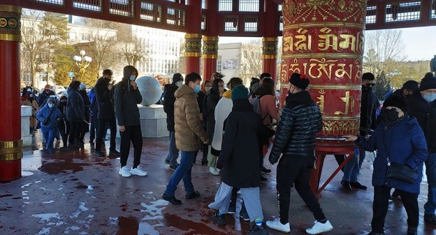 "Гуляния" в Пагоде 23 января 2021 года. Фото Бадмы Бюрчиева "Гуляния" в Пагоде 23 января 2021 года. Фото Бадмы Бюрчиева