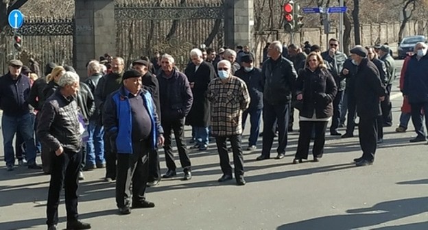 Участники протестов в Ереване. 14 марта 2021 года. Фото Армине Мартиросян для "Кавказского узла". Участники протестов в Ереване. 14 марта 2021 года. Фото Армине Мартиросян для "Кавказского узла".