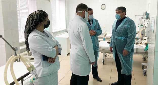 Госпиталь для пациентов с коронавирусом в Нальчике. Фото пресс-службы минздрава КЧР https://www.riakchr.ru/zakryt-gospital-dlya-patsientov-s-koronavirusom-v-nalchike/ Госпиталь для пациентов с коронавирусом в Нальчике. Фото пресс-службы минздрава КЧР https://www.riakchr.ru/zakryt-gospital-dlya-patsientov-s-koronavirusom-v-nalchike/