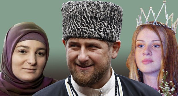 Медни Кадырова (слева), Рамзан Кадыров, Фатима Хазуева. Коллаж "Кавказского узла". Фото: REUTERS/Maxim Shemetov Фото: https://grozny.tv/ Медни Кадырова (слева), Рамзан Кадыров, Фатима Хазуева. Коллаж "Кавказского узла". Фото: REUTERS/Maxim Shemetov Фото: https://grozny.tv/
