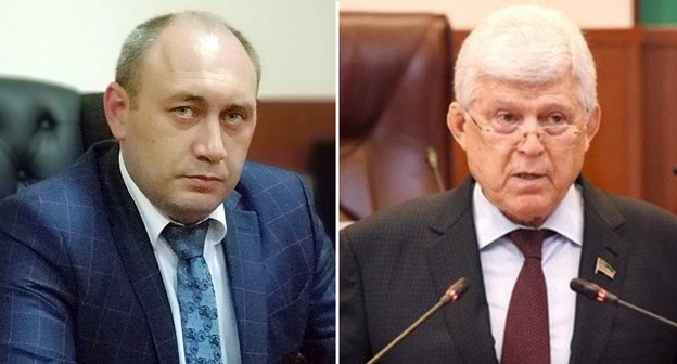 Салим Токаев, Хизри Шихсаидов. Фото: пресс-служба парламента Дагестана http://nsrd.ru Коллаж "Кавказского узла" Салим Токаев, Хизри Шихсаидов. Фото: пресс-служба парламента Дагестана http://nsrd.ru Коллаж "Кавказского узла"