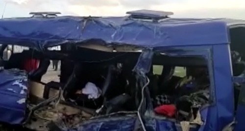 Состояние микроавтобуса после аварии. Кадр видео телеканала 360 https://www.youtube.com/watch?v=1pSIszHkdCg&t=6s Состояние микроавтобуса после аварии. Кадр видео телеканала 360 https://www.youtube.com/watch?v=1pSIszHkdCg&t=6s