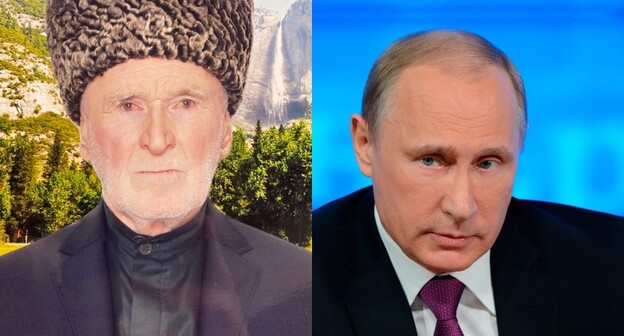 Сиражудин Погоров (фото предоставлено "Кавказскому узлу" семьей Погоровых) и Владимир Путин (фото пресс-службы президента, http://putin.kremlin.ru). Коллаж "Кавказского узла" Сиражудин Погоров (фото предоставлено "Кавказскому узлу" семьей Погоровых) и Владимир Путин (фото пресс-службы президента, http://putin.kremlin.ru). Коллаж "Кавказского узла"
