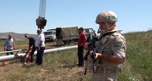 Миротворцы обеспечили установку вышек сотовой связи в Нагорном Карабахе. Фото пресс-службы МО России Миротворцы обеспечили установку вышек сотовой связи в Нагорном Карабахе. Фото пресс-службы МО России