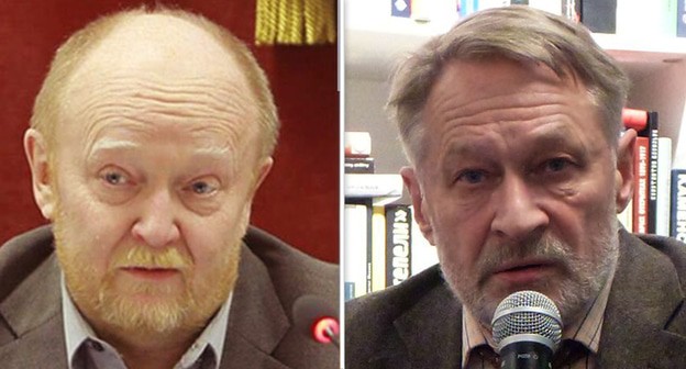 Алексей Малашенко, Дмитрий Орешкин. Фото пресс-службы СВОП http://svop.ru/photo/2107/; Иван Абатуров https://ru.wikipedia.org/wiki/Орешкин,_Дмитрий_Борисович. Коллаж "Кавказского узла" Алексей Малашенко, Дмитрий Орешкин. Фото пресс-службы СВОП http://svop.ru/photo/2107/; Иван Абатуров https://ru.wikipedia.org/wiki/Орешкин,_Дмитрий_Борисович. Коллаж "Кавказского узла"