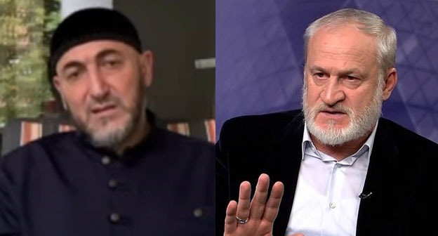 Алим-Паши Солтыханов (слева) и Ахмед Закаев. Коллаж "Кавказского узла" https://www.youtube.com/watch?v=KgRxpWiGGaE "Настоящее время" https://www.youtube.com/watch?v=qNbQTEQ4mqs Алим-Паши Солтыханов (слева) и Ахмед Закаев. Коллаж "Кавказского узла" https://www.youtube.com/watch?v=KgRxpWiGGaE "Настоящее время" https://www.youtube.com/watch?v=qNbQTEQ4mqs