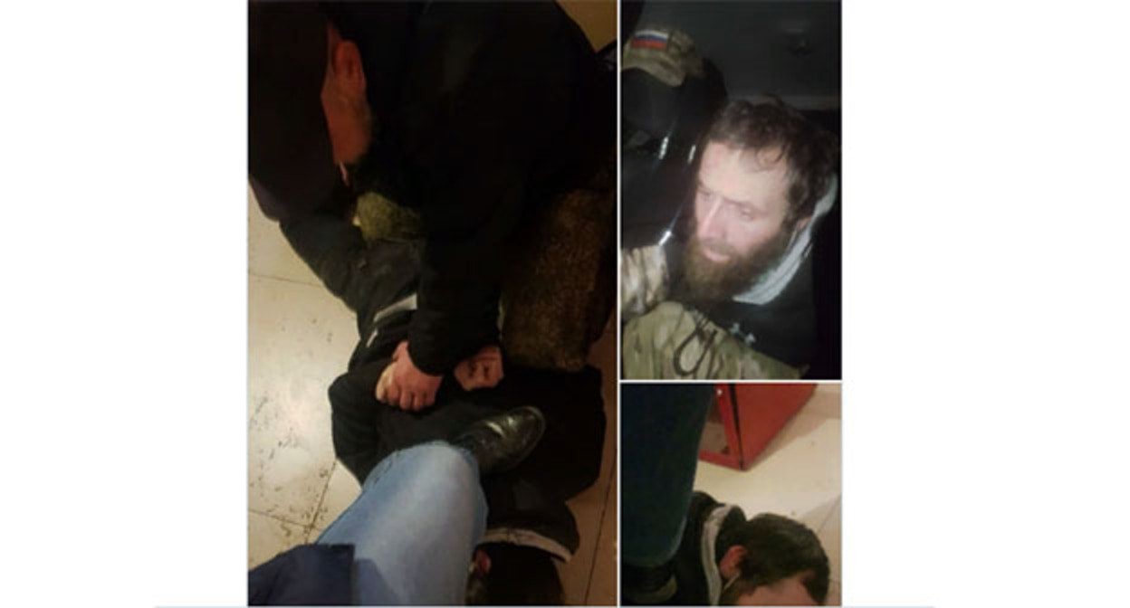 Силовики задержали мужчину, предположительно являющегося Магомедом Алхановым. Скриншот видео https://t.me/operdrain/27433 Силовики задержали мужчину, предположительно являющегося Магомедом Алхановым. Скриншот видео https://t.me/operdrain/27433