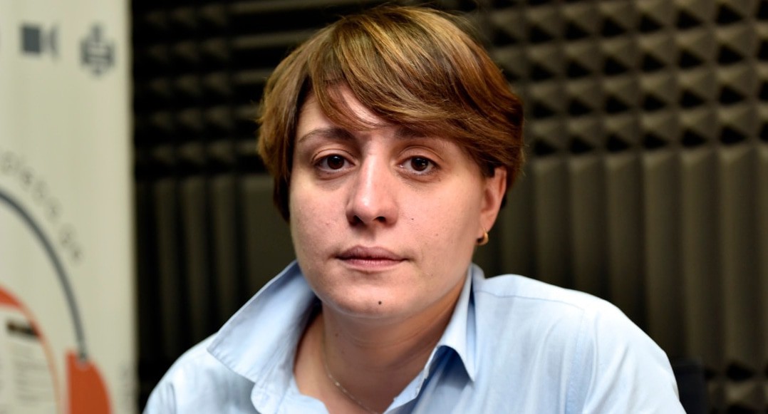 Лидер партии "Дроа" Элене Хоштария. Кадр видео Радио Свобода https://www.radiotavisupleba.ge/a/interview-with-elene-khoshtaria/28764104.html Лидер партии "Дроа" Элене Хоштария. Кадр видео Радио Свобода https://www.radiotavisupleba.ge/a/interview-with-elene-khoshtaria/28764104.html