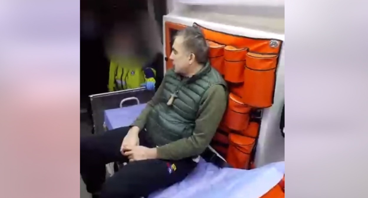 Михаил Саакашвили. Фото: Special Penitentiary Service of Georgia https://www.facebook.com/watch/?v=410894323838316&ref=sharing Михаил Саакашвили. Фото: Special Penitentiary Service of Georgia https://www.facebook.com/watch/?v=410894323838316&ref=sharing
