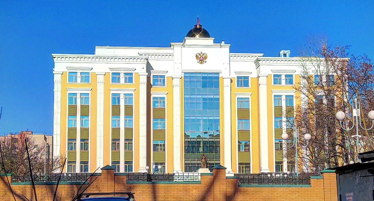 Южный окружной военный суд. Фото Константина Волгина для "Кавказского узла"
Южный окружной военный суд. Фото Константина Волгина для "Кавказского узла"