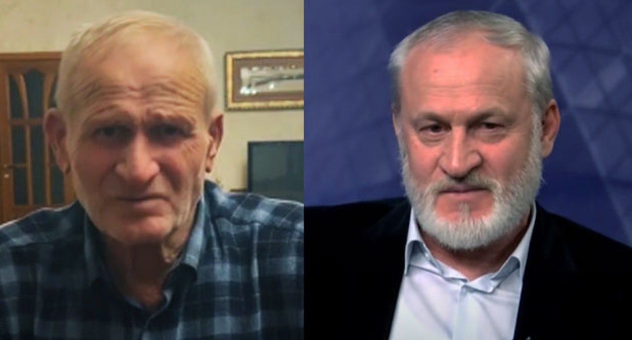 Али Закаев (слева) и Ахмед Закаев. Коллаж "Кавказского узла"**. Скриншот https://www.youtube.com/watch?v=qNbQTEQ4mqs https://www.instagram.com/p/CW7rZIxvJOR/ Али Закаев (слева) и Ахмед Закаев. Коллаж "Кавказского узла"**. Скриншот https://www.youtube.com/watch?v=qNbQTEQ4mqs https://www.instagram.com/p/CW7rZIxvJOR/
