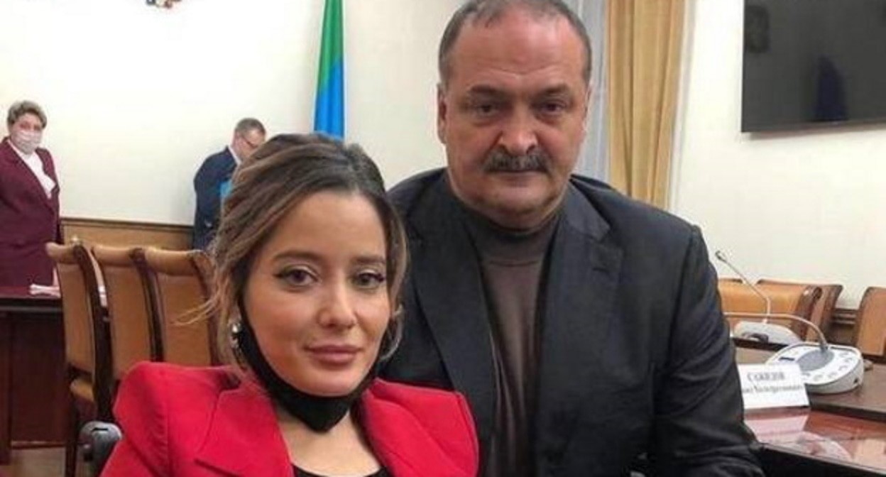 Сабрина Алиева и Сергей Меликов , фото: пресс-служба главы Дагестана. Сабрина Алиева и Сергей Меликов , фото: пресс-служба главы Дагестана.