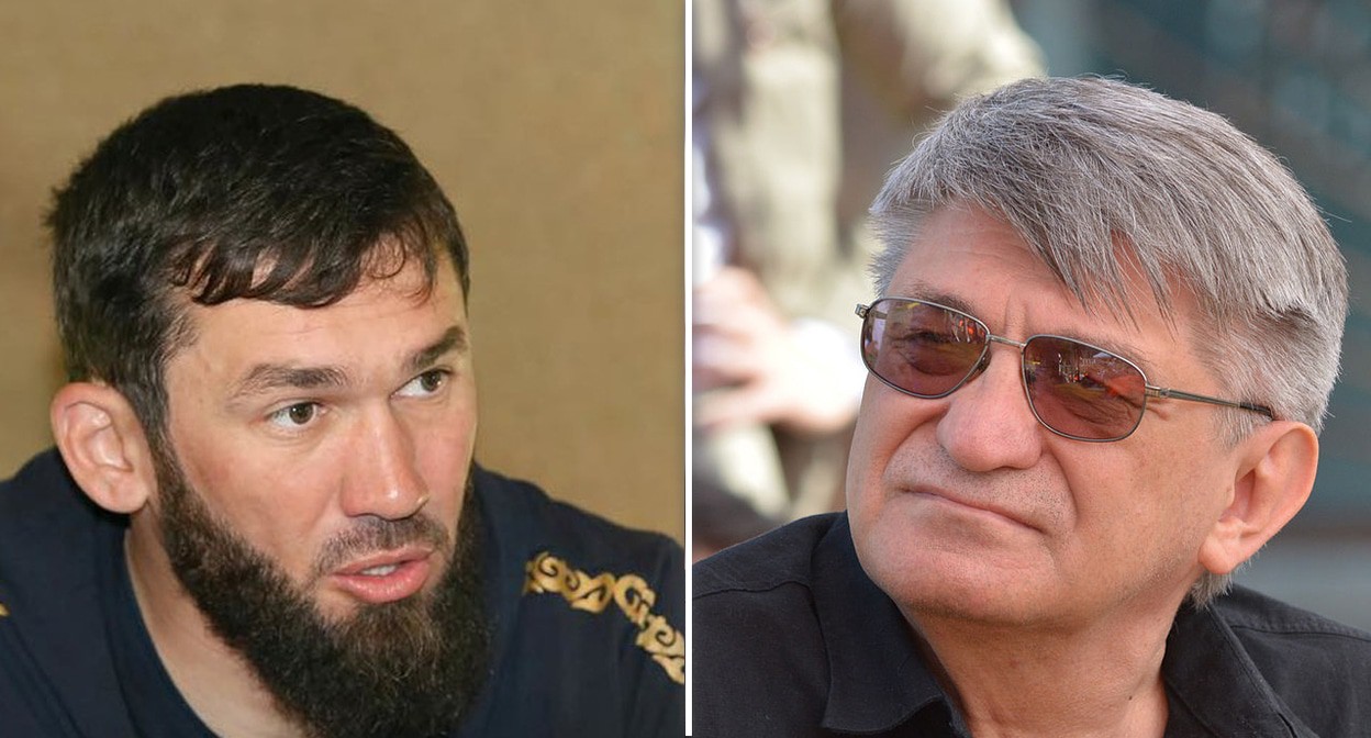 Магомед Даудов, Александр Сокуров. Фото Бециев Муслим - https://commons.wikimedia.org/wiki/Category:Magomed_Daudov; Окрас, https://commons.wikimedia.org/wiki/Category:Alexander_Sokurov. Коллаж "Кавказского узла". Магомед Даудов, Александр Сокуров. Фото Бециев Муслим - https://commons.wikimedia.org/wiki/Category:Magomed_Daudov; Окрас, https://commons.wikimedia.org/wiki/Category:Alexander_Sokurov. Коллаж "Кавказского узла".