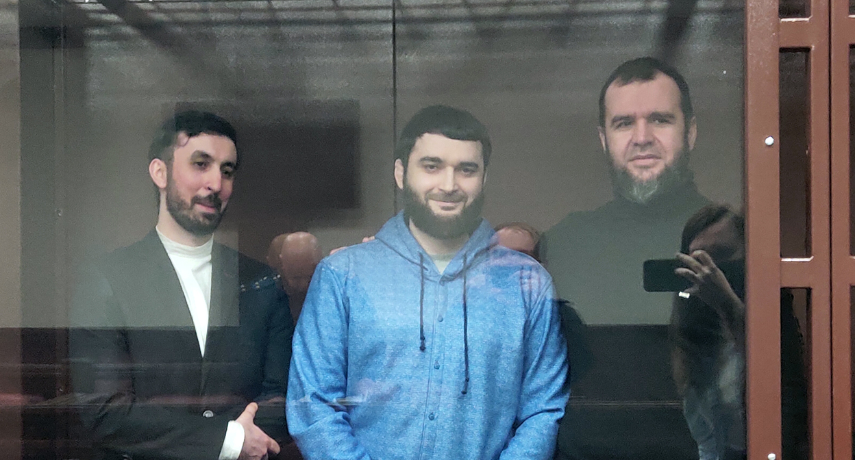 Абдулмумин Гаджиев в зале суда. Фото Константина Волгина для "Кавказского узла" Абдулмумин Гаджиев в зале суда. Фото Константина Волгина для "Кавказского узла"