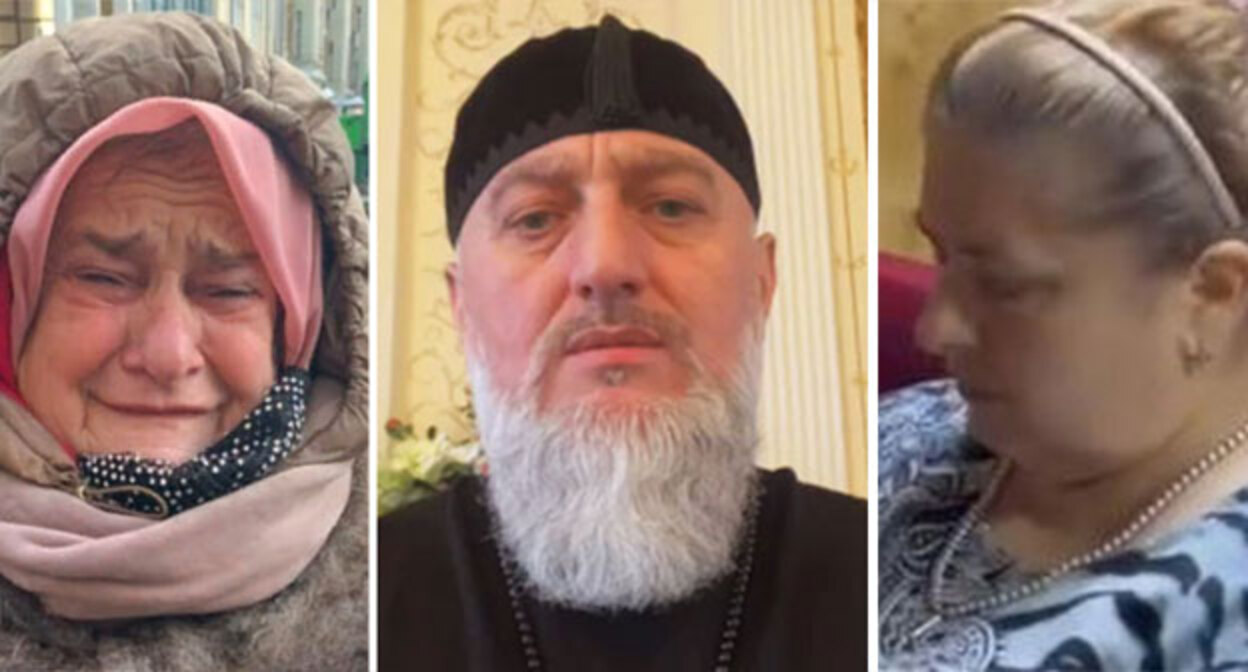 Салима Юсупхаджиева (фото из сообщения Елены Аручиди в Facebook https://www.facebook.com/photo/?fbid=4811221168957431&set=pcb.4811384862274395), Адам Делимханов (кадр видео Адама Делимханова https://www.instagram.com/p/CZb2JJ7qBQU/), Зарема Мусаева (кадр видео ЧГТРК "Грозный" https://www.instagram.com/p/CZAL5i5JfKU/). Коллаж "Кавказского узла". Салима Юсупхаджиева (фото из сообщения Елены Аручиди в Facebook https://www.facebook.com/photo/?fbid=4811221168957431&set=pcb.4811384862274395), Адам Делимханов (кадр видео Адама Делимханова https://www.instagram.com/p/CZb2JJ7qBQU/), Зарема Мусаева (кадр видео ЧГТРК "Грозный" https://www.instagram.com/p/CZAL5i5JfKU/). Коллаж "Кавказского узла".