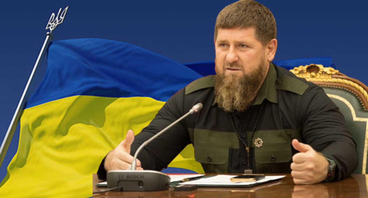 Рамзан Кадыров. Коллаж "Кавказского узла". Фото: UP9 https://ru.wikipedia.org/wiki/ "Грозный-Информ" Рамзан Кадыров. Коллаж "Кавказского узла". Фото: UP9 https://ru.wikipedia.org/wiki/ "Грозный-Информ"
