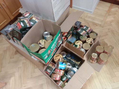 Продукты для беженцев. Фото Вячеслава Ященко для «Кавказского узла».