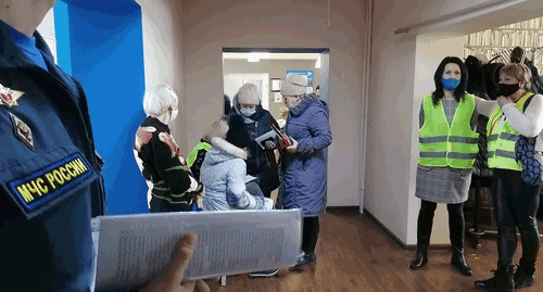 Приём беженцев. Фото Ольги Черкасовой для "Кавказского узла". Приём беженцев. Фото Ольги Черкасовой для "Кавказского узла".