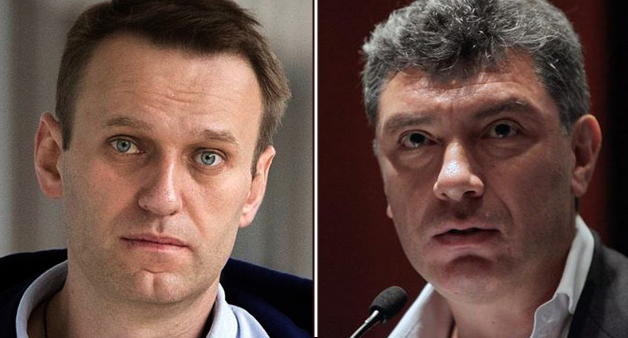 Алексей Навальный, Борис Немцов. Фото: официальный сайт Алексея Навального https://navalny.com/, сайт https://nemtsov.ru/2015/02/iz-za-krymnasha-postradali-vse-regiony-rossii/ Алексей Навальный, Борис Немцов. Фото: официальный сайт Алексея Навального https://navalny.com/, сайт https://nemtsov.ru/2015/02/iz-za-krymnasha-postradali-vse-regiony-rossii/
