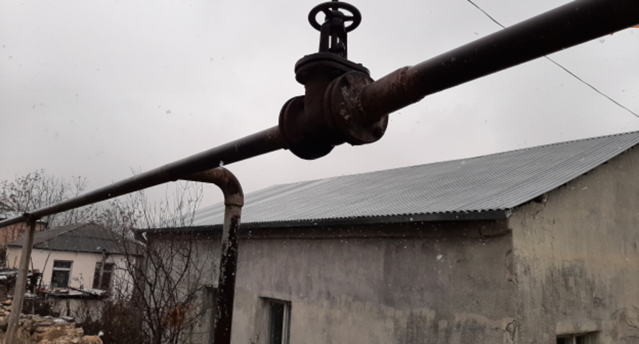 Газопровод в селе Храморт Аскеранского района Нагорного Карабаха. 15 марта 2022 год. Фото: Алвард Григорян для "Кавказского узла". Газопровод в селе Храморт Аскеранского района Нагорного Карабаха. 15 марта 2022 год. Фото: Алвард Григорян для "Кавказского узла".